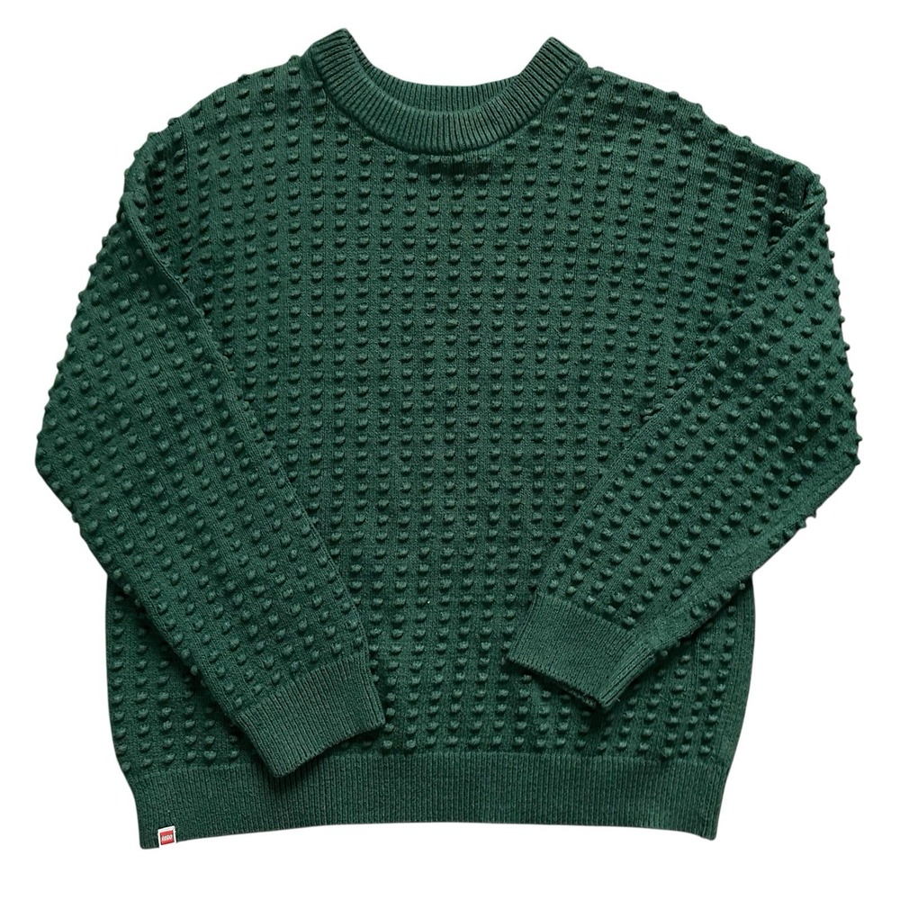 LEGO Collection x Target Sweater Textured Green Pebbled Studs‎ Womens XL